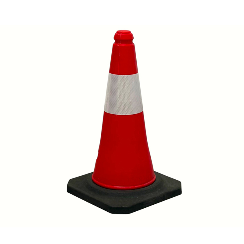 50/75/100 cm høysynt PE-reflekterende trafikksikkerhetskjegle for veistyring