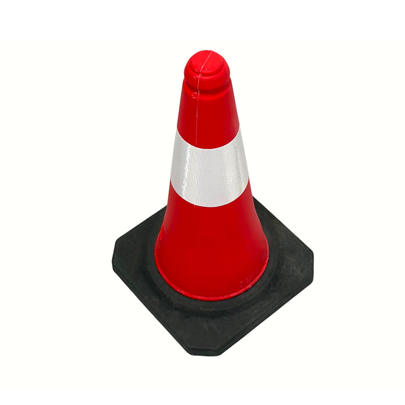 50/75/100 cm høysynt PE-reflekterende trafikksikkerhetskjegle for veistyring