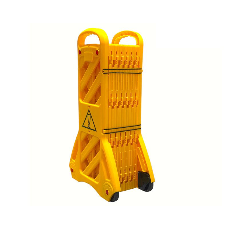 Kraftig høyelastisk Ekstra lang utvidbart sikkerhetsrekkverk med hjul