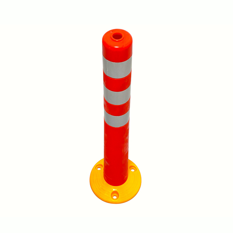 Fleksibel PVC-avgrensningsstolpe med reflekterende krager