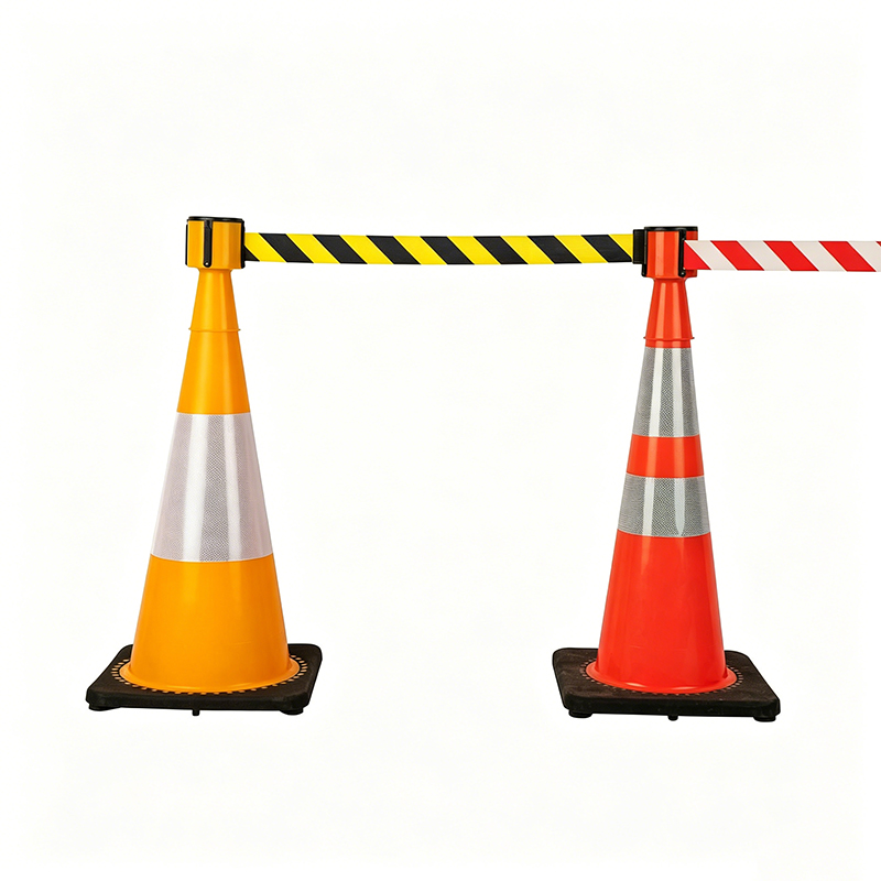 Cone-Top uttrekkbar beltebarriere med 4-veis tilkobling