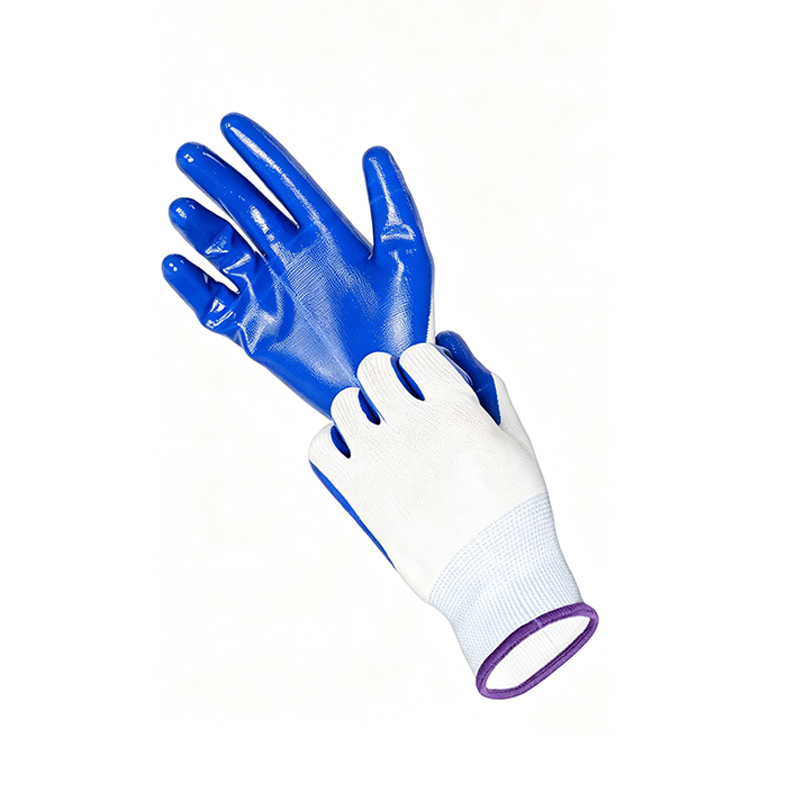 Kjemikalie- og oljebestandige nitrilbelagte arbeidshansker