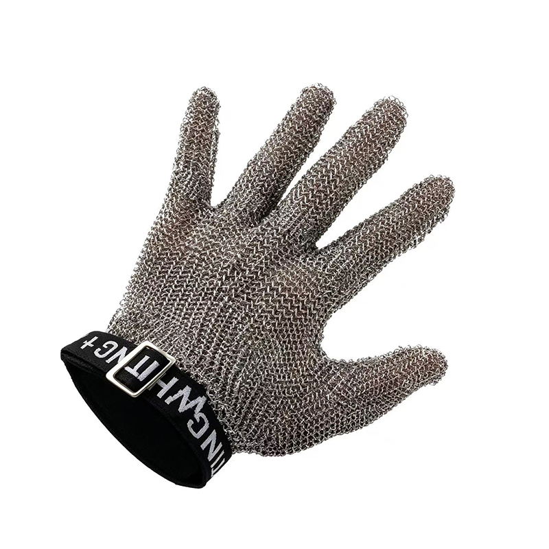 Rustfritt stål Ring Mesh Anti Cutting hansker