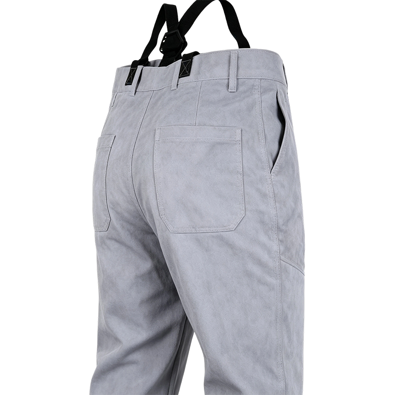 Natural Cow Split Leather Welding Pants