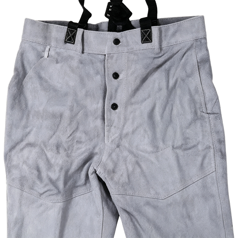Natural Cow Split Leather Welding Pants
