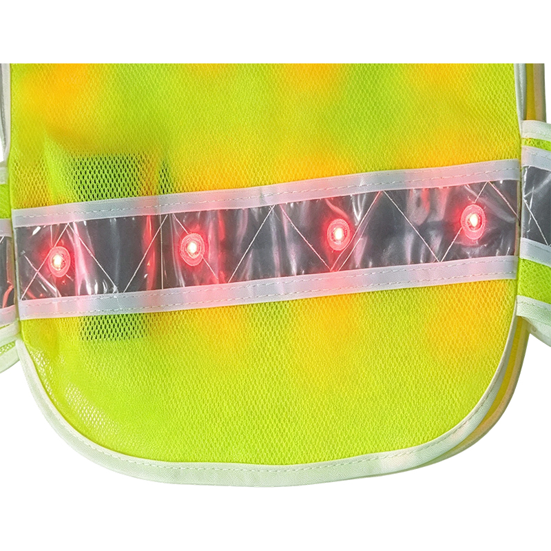Aktiv belyst LED-reflekterende sikkerhetsvest
