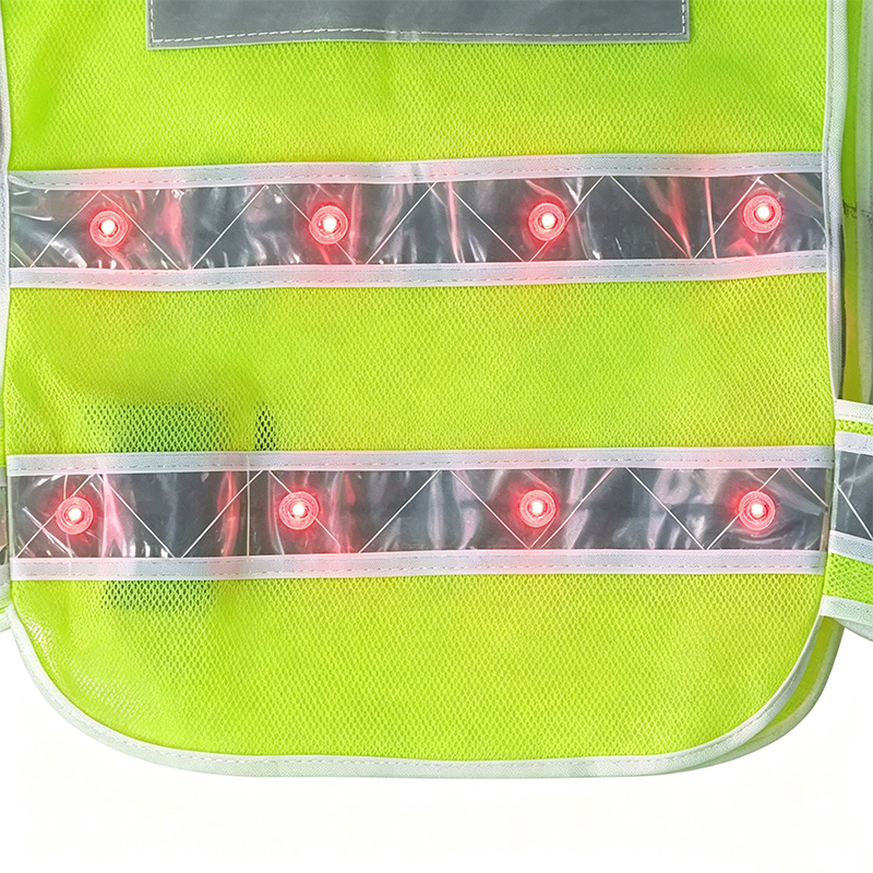 Aktiv belyst LED-reflekterende sikkerhetsvest