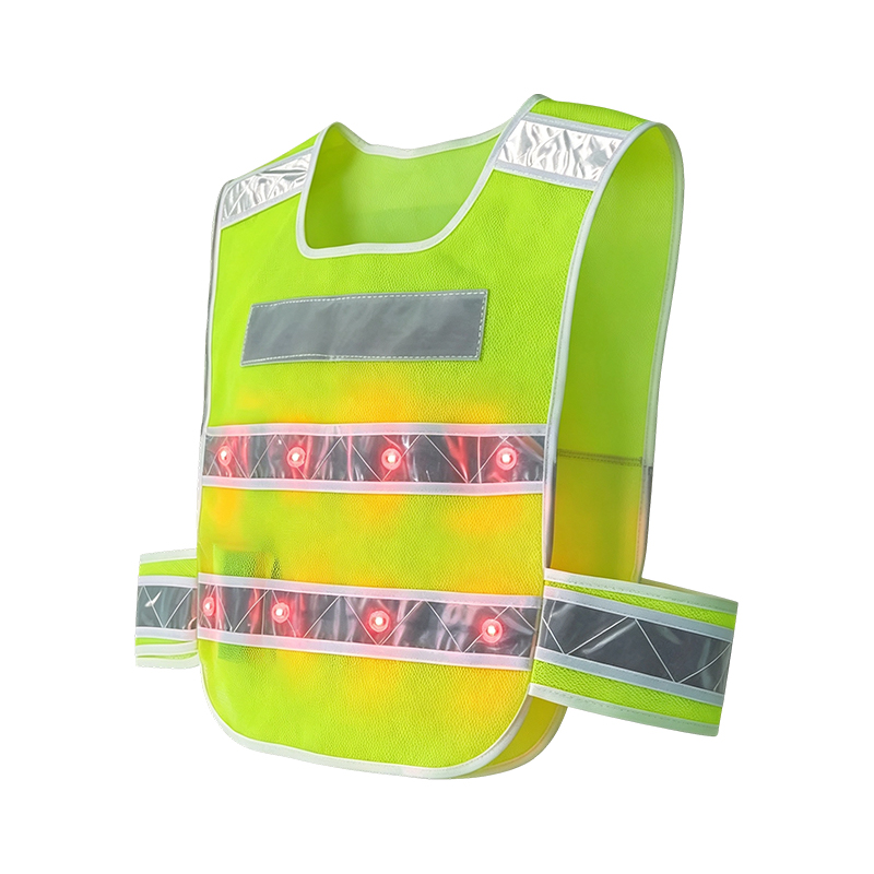 Aktiv belyst LED-reflekterende sikkerhetsvest