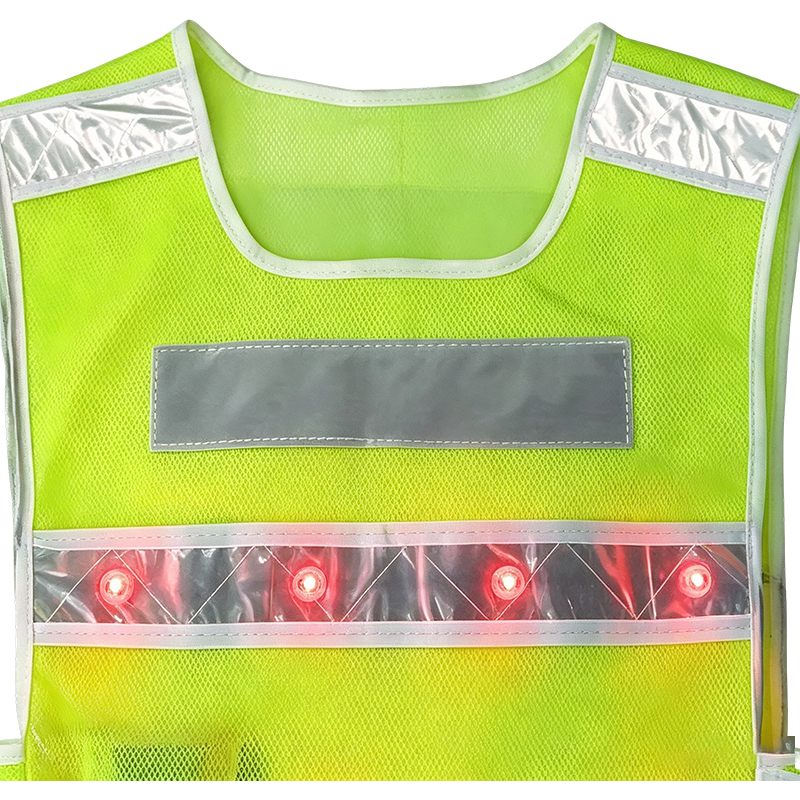 Aktiv belyst LED-reflekterende sikkerhetsvest